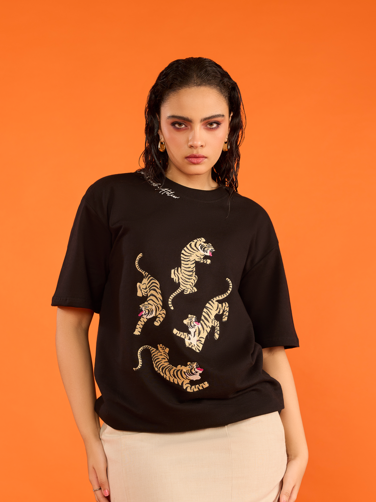 アイドル [2024 FESTA] Oversized T-shirt (BLACK) L 2024 FESTA] BTS Oversized T-shirt (BLACK- Name on Back) - A-KPOP